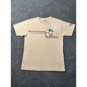 Mens Sonic the Hedgehog Sega Supersonic Graphic Tee Tan 1991, Size M